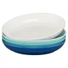 Mixed Coastal Blues Coupe 8 1/2 Inch Luncheon Bowl 26 OZ, Set of 4|Fiesta Factory Direct Best