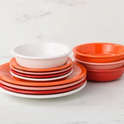 Mixed Sunset Horizon Classic Rim 12-Piece Dinnerware Set, Service for 4|Fiesta Factory Direct New