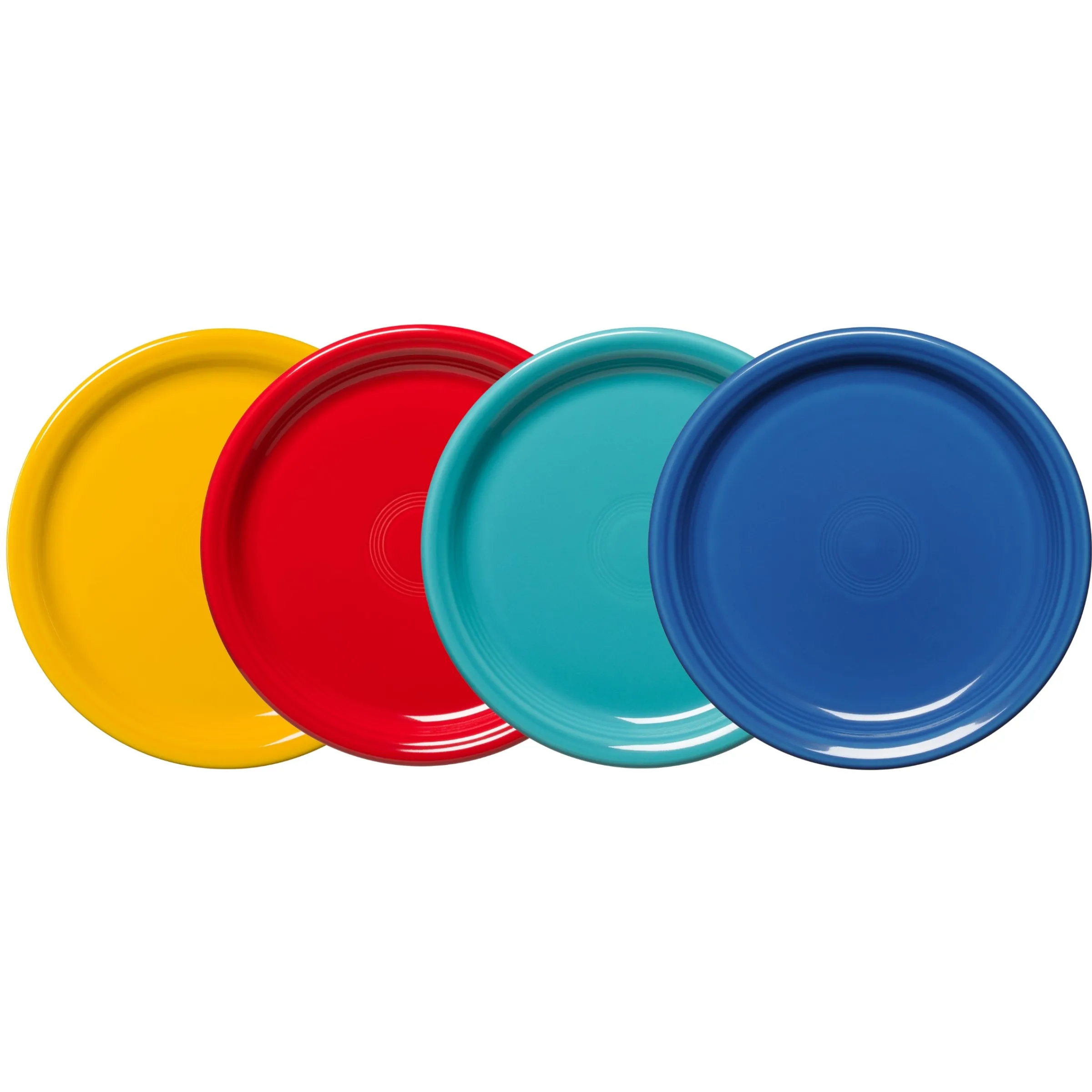 Mixed Vibrant Bistro Coupe 9 Inch Luncheon Plate, Set of 4|Fiesta Factory Direct Clearance