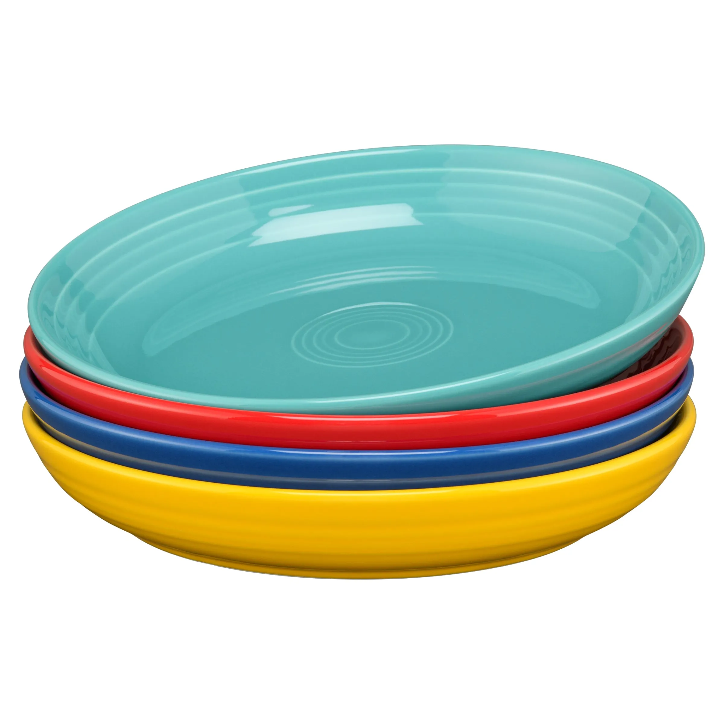 Mixed Vibrant Coupe 8 1/2 Inch Luncheon Bowl 26 OZ, Set of 4|Fiesta Factory Direct Outlet