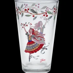 Nutcracker The Ballerina 16 oz. Cooler Glass - Set of 4|Fiesta Factory Direct New