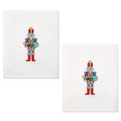Nutcracker The Giver Embroidered Hand Towel Set of 2|Fiesta Factory Direct Hot