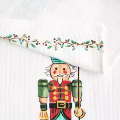 Nutcracker The Guardian Holiday Holly Sprig Kitchen Towel Set|Fiesta Factory Direct