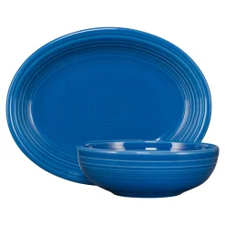 2-Piece Serve Set 11 5/8 Inch Oval Platter & 38 OZ Bistro Bowl|Fiesta Factory Direct Clearance