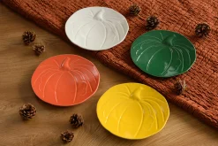 Pumpkin Shaped Plate 8 1/2 Inch|Fiesta Factory Direct New