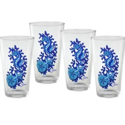 Retired 16 oz. Fiesta® Coastal Seahorse Cooler – Set of 4|Fiesta Factory Direct Sale