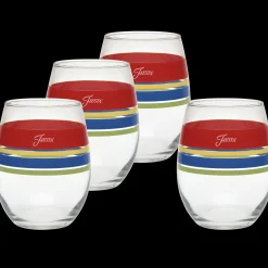 Retired 15 oz. Fiesta® Edgeline Stemless Wine Bright – Set of 4|Fiesta Factory Direct