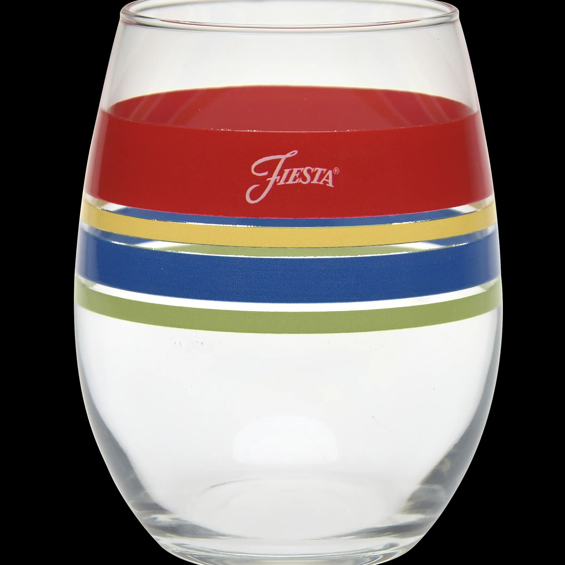 Retired 15 oz. Fiesta® Edgeline Stemless Wine Bright – Set of 4|Fiesta Factory Direct