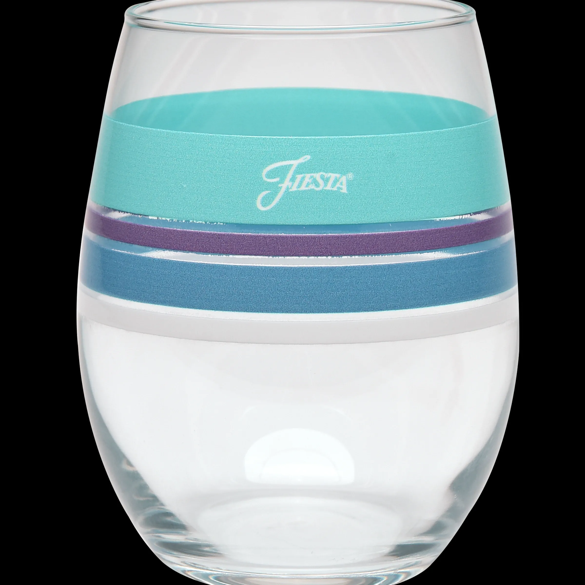 Retired 15 oz. Fiesta® Edgeline Stemless Wine Coastal – Set of 4|Fiesta Factory Direct Outlet