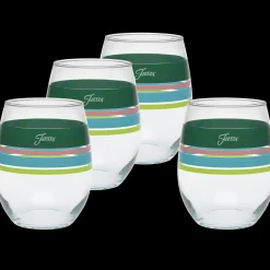 Retired 15 oz. Fiesta® Edgeline Stemless Wine Tropical – Set of 4|Fiesta Factory Direct Online