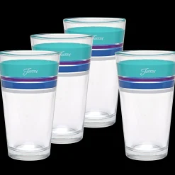 Retired 16 oz. Fiesta® Edgeline Coastal Cooler Glass - Set of 4|Fiesta Factory Direct Best