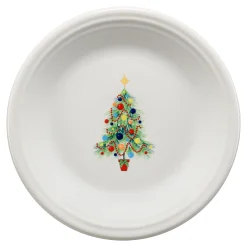 Retired Christmas Tree on White Classic Rim 7 1/4 Inch Salad Plate|Fiesta Factory Direct Online