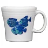 Retired Coastal Fish 15 OZ Tapered Mug|Fiesta Factory Direct Clearance
