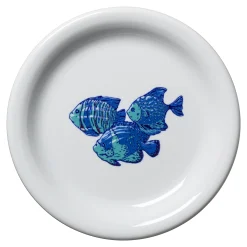 Retired Coastal Fish Bistro Coupe 6 1/4 Inch Appetizer Plate|Fiesta Factory Direct Online