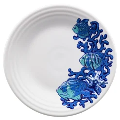 Retired Coastal Fish Classic Rim 9 Inch Luncheon Plate|Fiesta Factory Direct Online
