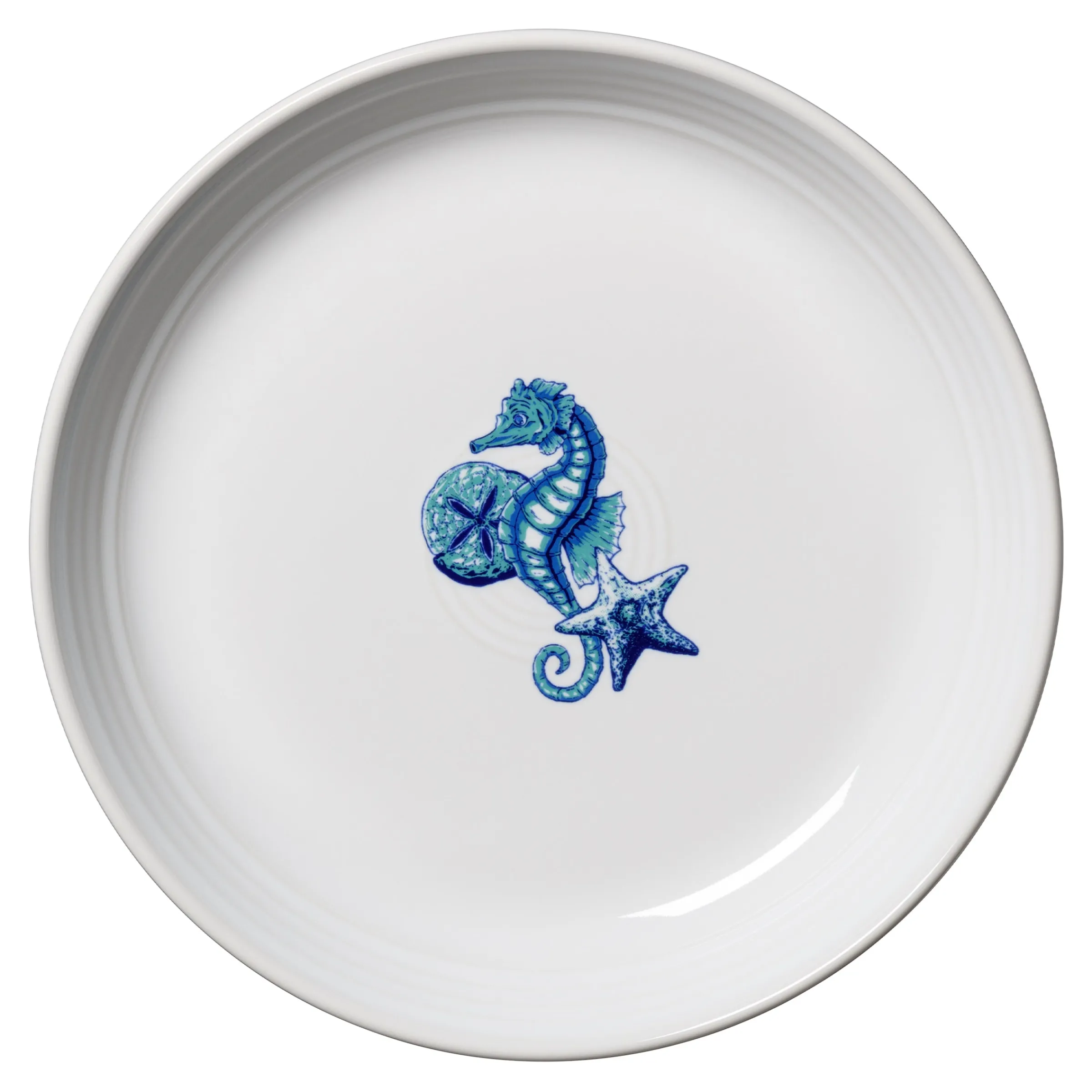 Retired Coastal Seahorse Coupe 8 1/2 Inch Luncheon Bowl 26 OZ|Fiesta Factory Direct Outlet