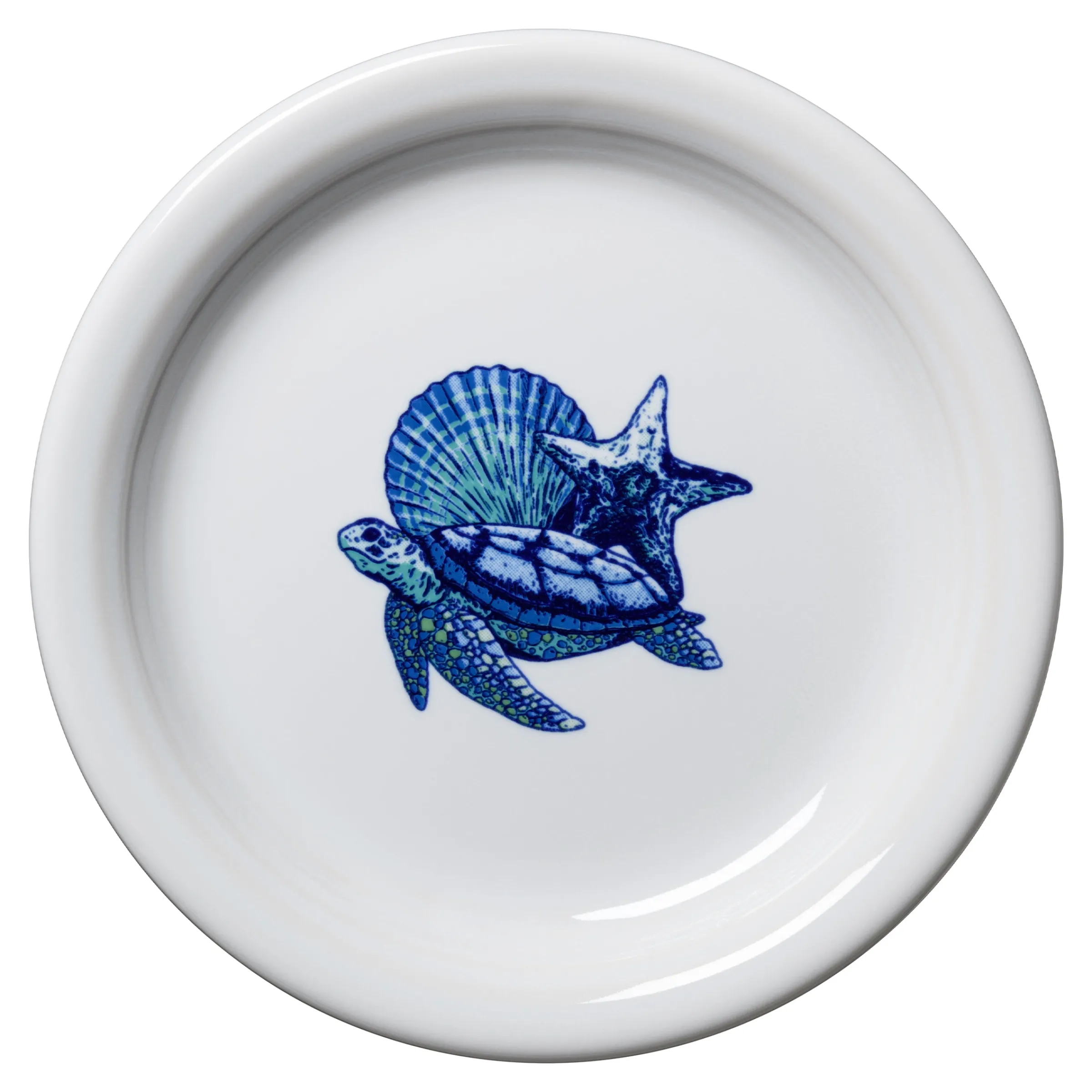 Retired Coastal Turtle Bistro Coupe 6 1/4 Inch Appetizer Plate|Fiesta Factory Direct Hot