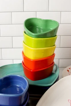 Retired Heart Shaped Ramekin 4 1/2 Inch|Fiesta Factory Direct Sale