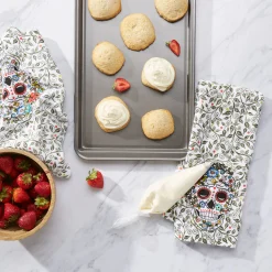 Retired SKULL AND VINE SUGAR Kitchen Towel 2-Pack Set|Fiesta Factory Direct Hot