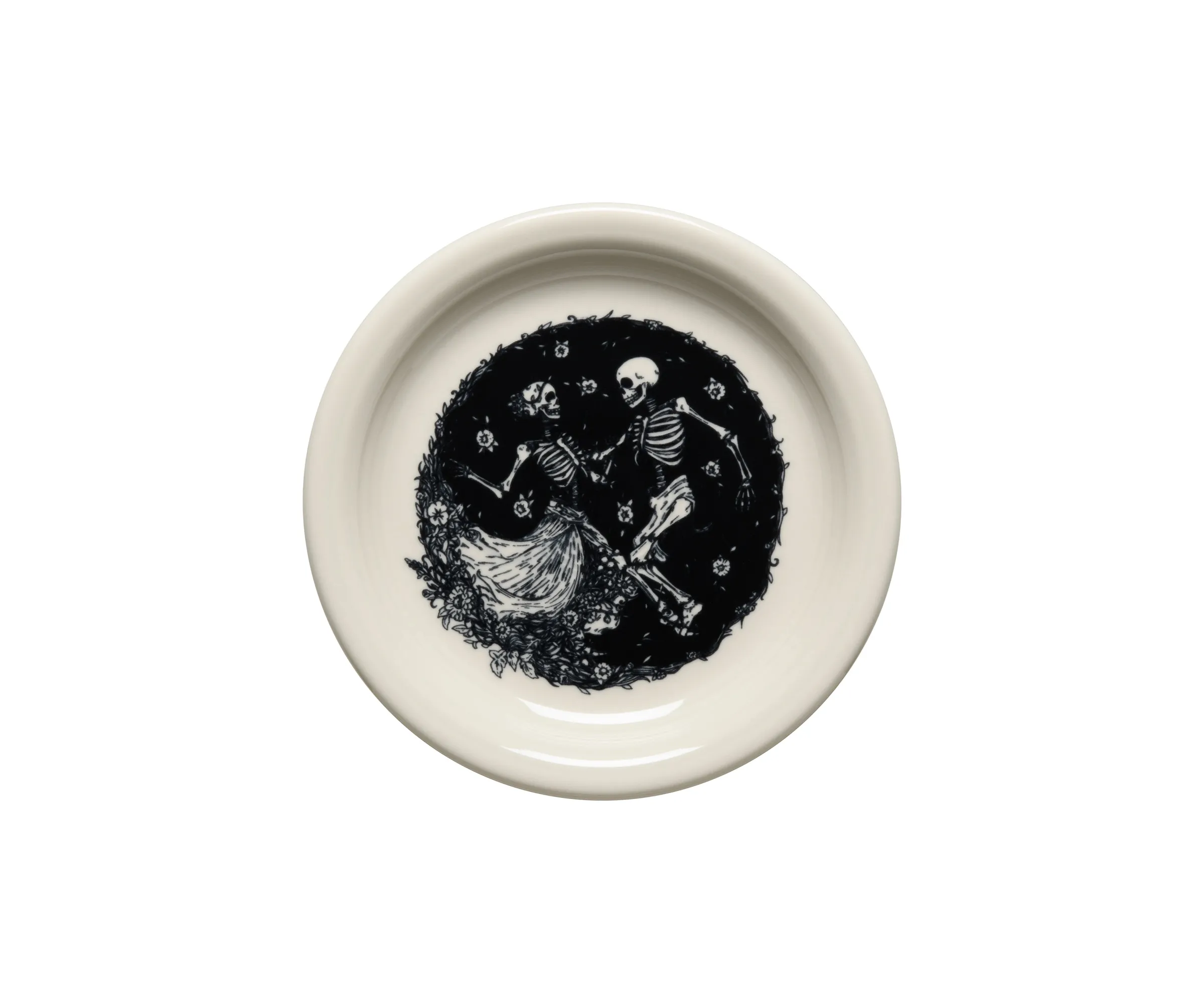 Skeleton Duet Linen Bistro Coupe 6 1/4 Inch Appetizer Plate|Fiesta Factory Direct