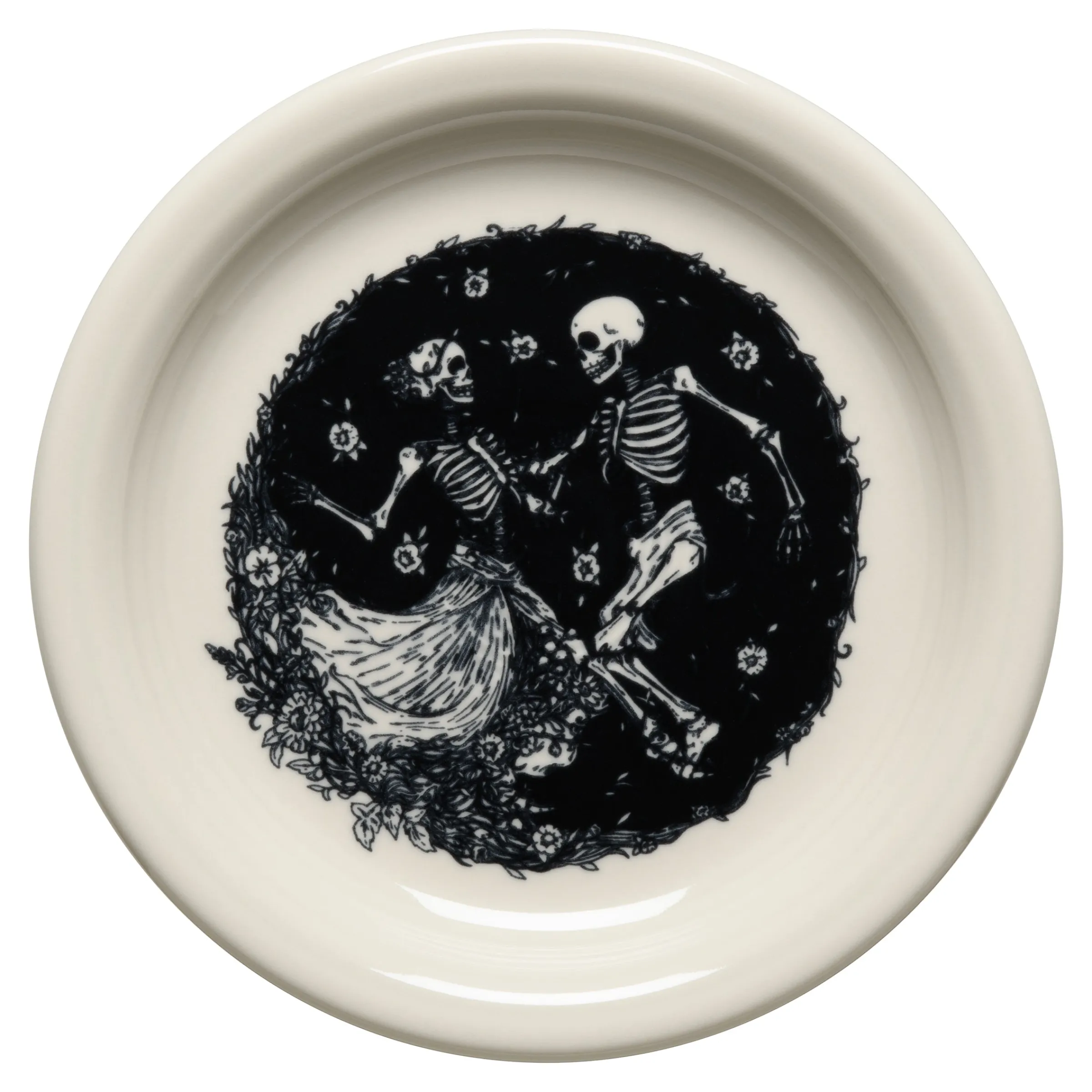 Skeleton Duet Linen Bistro Coupe 6 1/4 Inch Appetizer Plate|Fiesta Factory Direct