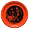Skeleton Duet Poppy Bistro Coupe 9 Inch Luncheon Plate|Fiesta Factory Direct Hot