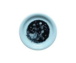 Skeleton Duet Sky Bistro Coupe 6 1/4 Inch Appetizer Plate|Fiesta Factory Direct Hot