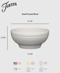 Small 5 1/8 Inch Footed Bowl 14 OZ|Fiesta Factory Direct New