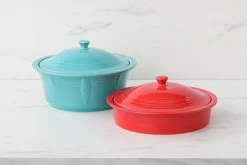 Small 10 Inch Round Covered Casserole 1.4 Quart|Fiesta Factory Direct Clearance