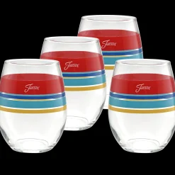 Vibrant 15 oz. Edgeline Stemless Wine – Set of 4|Fiesta Factory Direct Outlet