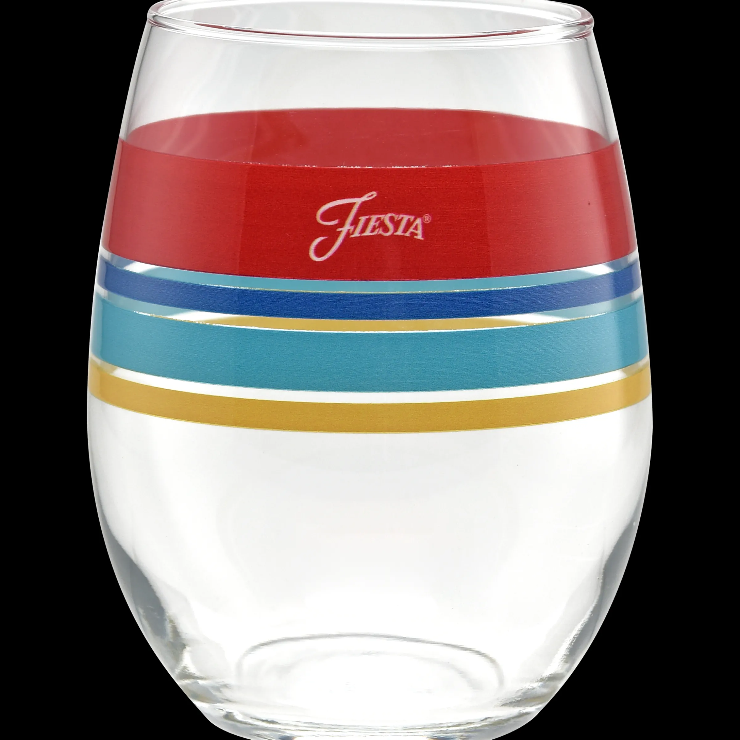 Vibrant 15 oz. Edgeline Stemless Wine – Set of 4|Fiesta Factory Direct Outlet