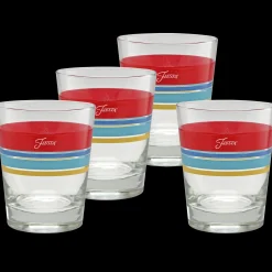 Vibrant 15 oz. Edgeline Tapered Double Old Fashion – Set of 4|Fiesta Factory Direct Hot
