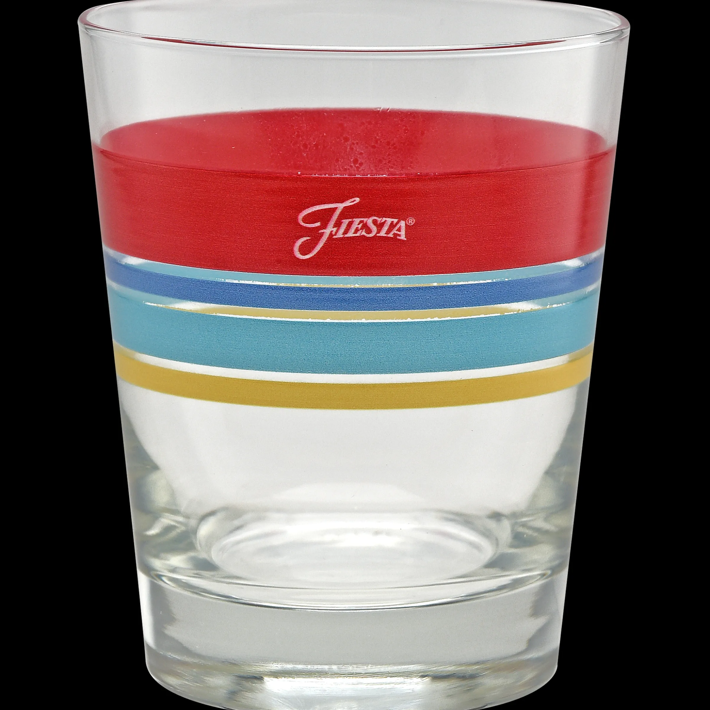Vibrant 15 oz. Edgeline Tapered Double Old Fashion – Set of 4|Fiesta Factory Direct Hot