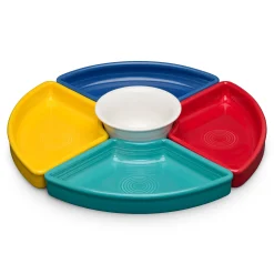 Vibrant 5-Piece Mixed Colors Entertaining Set 8 1/5 Inch|Fiesta Factory Direct New