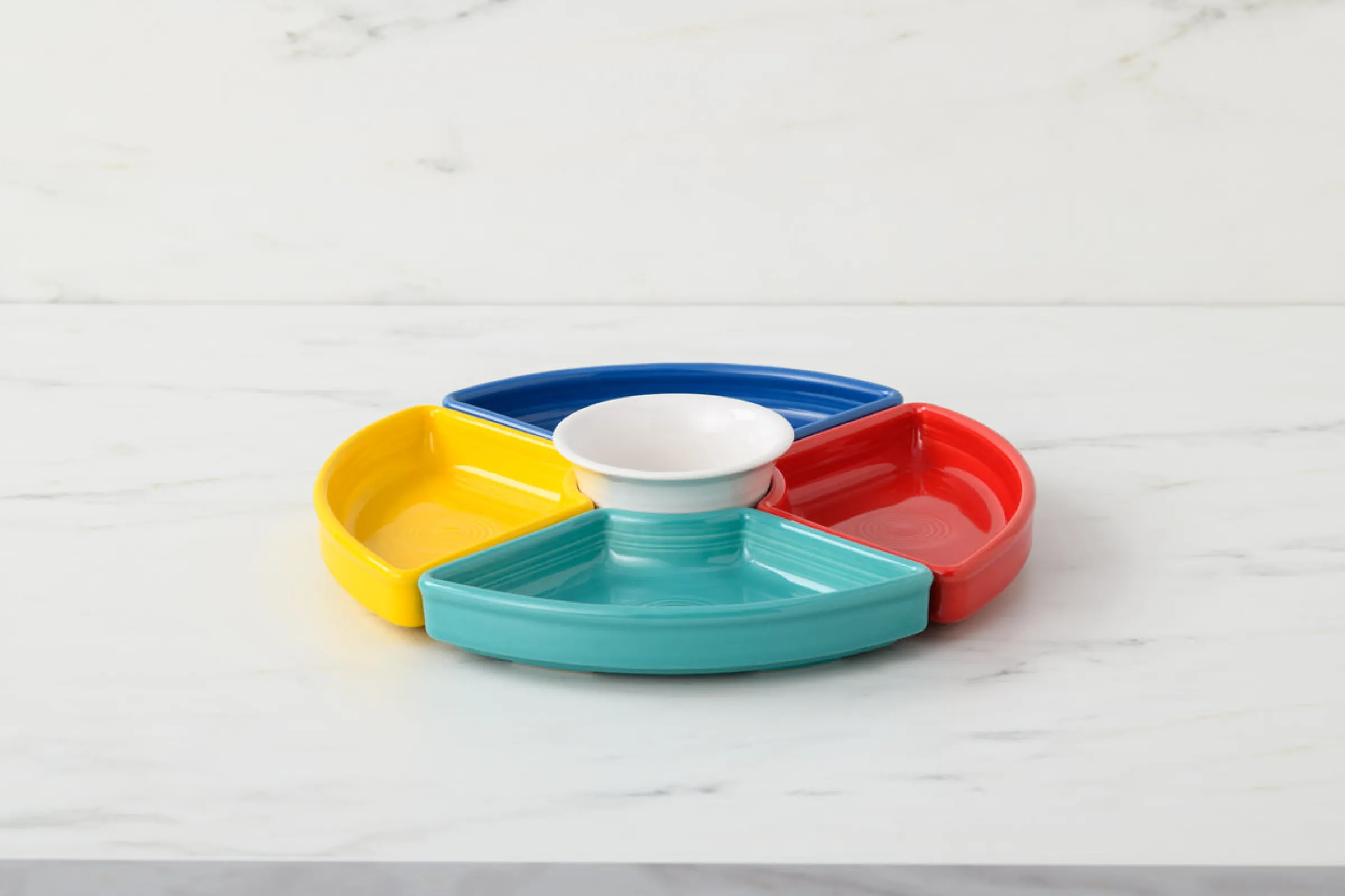 Vibrant 5-Piece Mixed Colors Entertaining Set 8 1/5 Inch|Fiesta Factory Direct New
