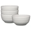 White Bistro Coupe 5 1/2 Inch Cereal Bowl 22 oz, Set of 4|Fiesta Factory Direct Clearance
