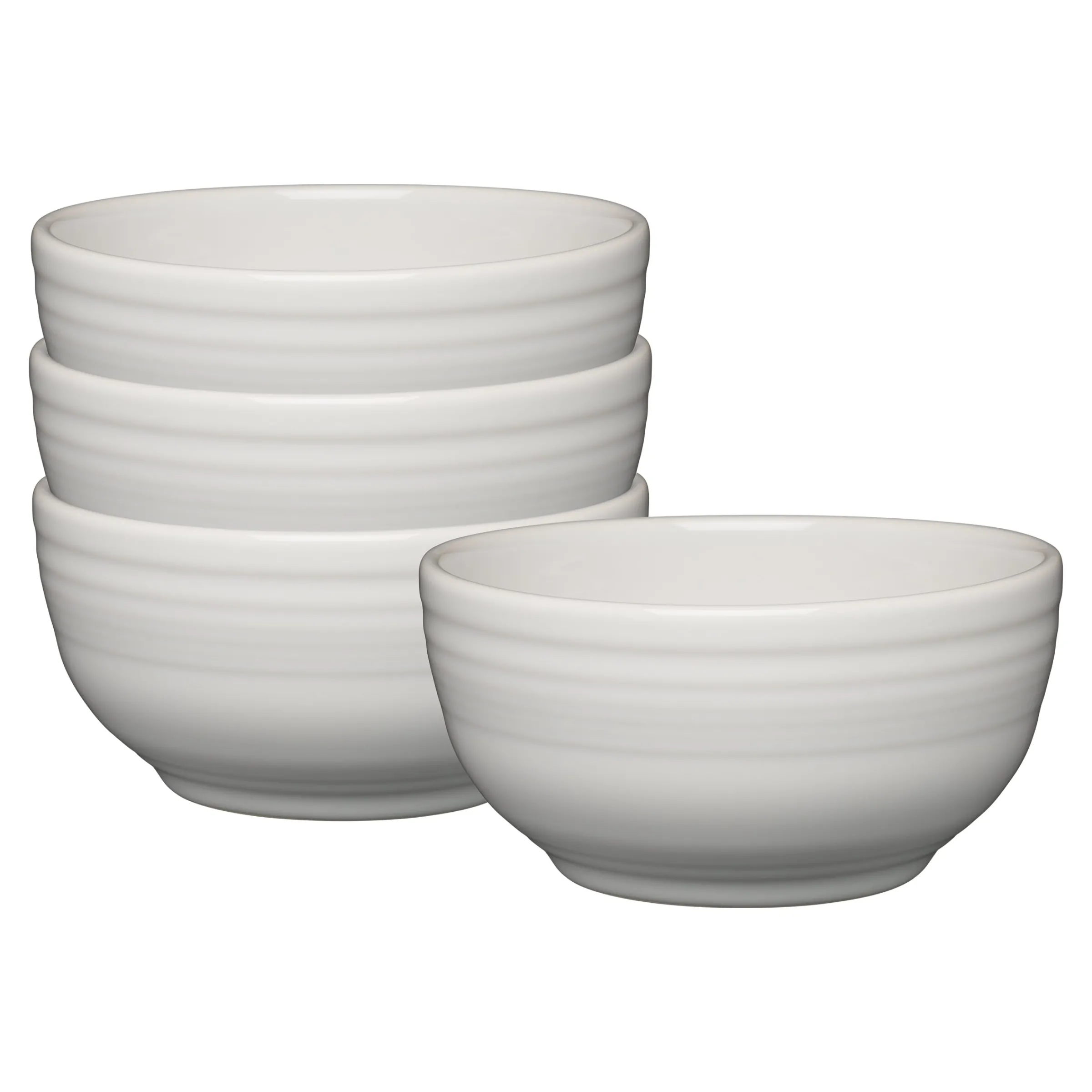 White Bistro Coupe 5 1/2 Inch Cereal Bowl 22 oz, Set of 4|Fiesta Factory Direct Clearance