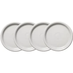 White Bistro Coupe 9 Inch Luncheon Plate, Set of 4|Fiesta Factory Direct