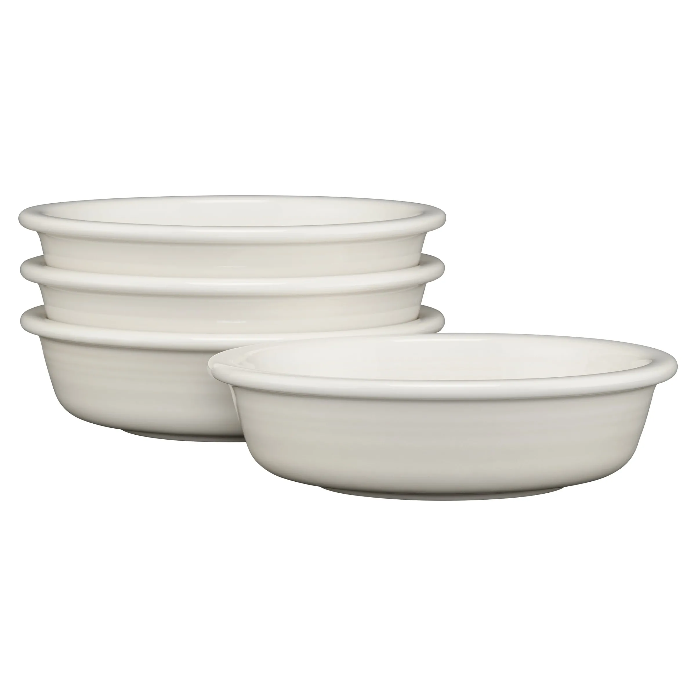 White Classic Rim 6 7/8 Inch Cereal Bowl 19 OZ, Set of 4|Fiesta Factory Direct New