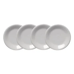 White Classic Rim 7 1/4 Inch Salad Plate, Set of 4|Fiesta Factory Direct New