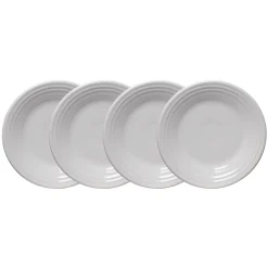 White Classic Rim 9 Inch Luncheon Plate, Set of 4|Fiesta Factory Direct